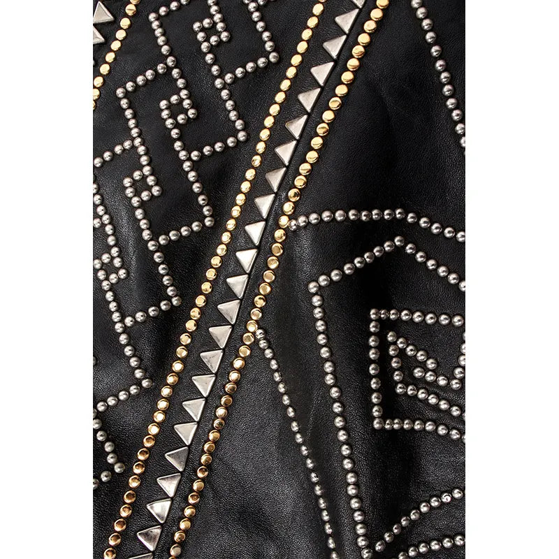 PELLE PELLE Compass Studded Leather Jacket