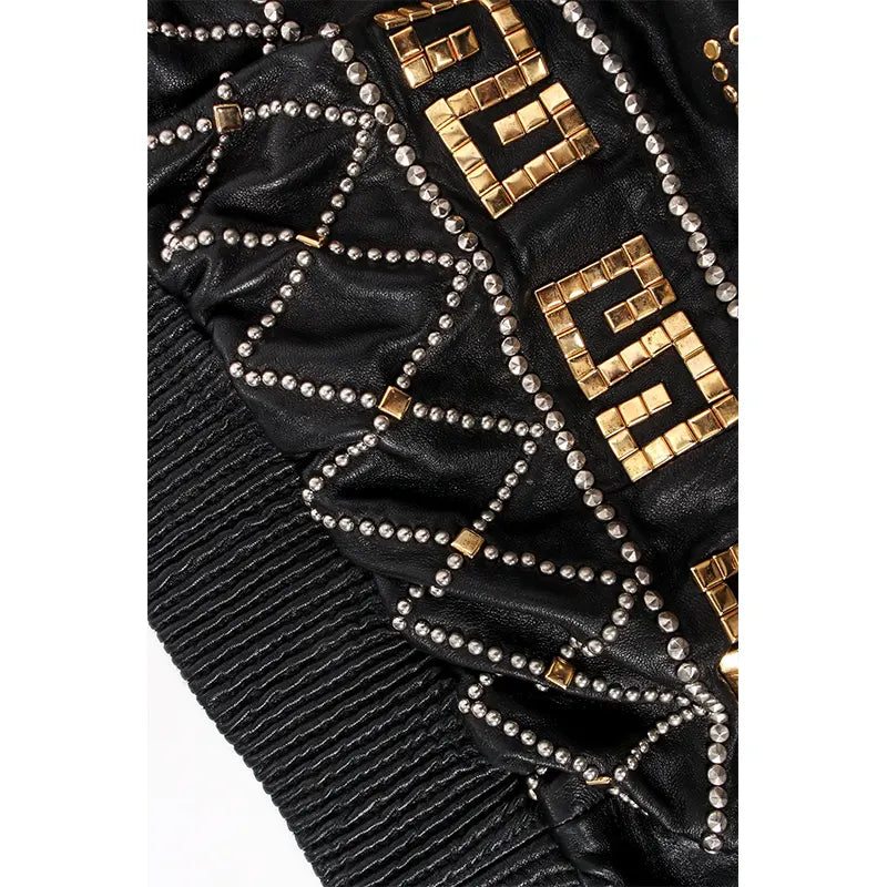 PELLE PELLE Compass Studded Leather Jacket