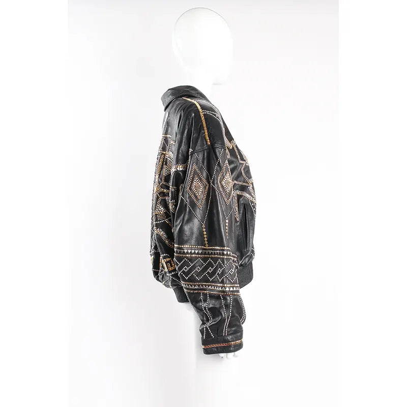 PELLE PELLE Compass Studded Leather Jacket