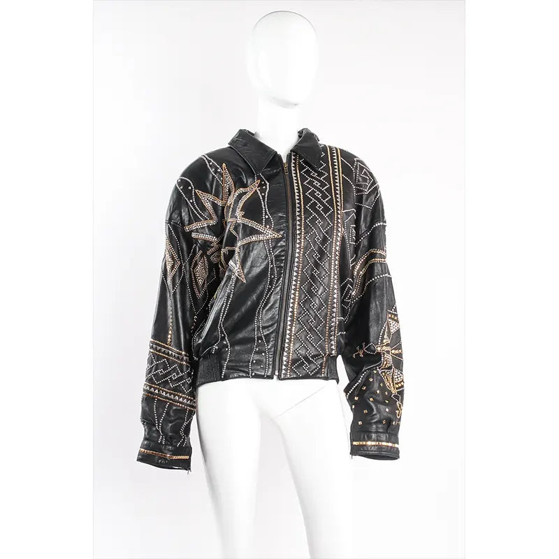 PELLE PELLE Compass Studded Leather Jacket