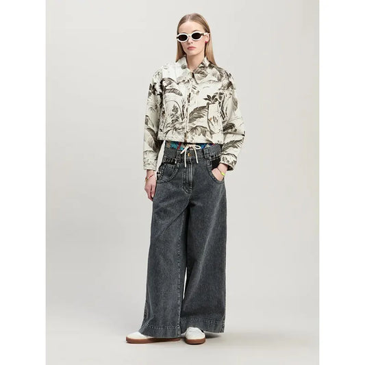 Palm Angels Jungle Print Crop Jacket