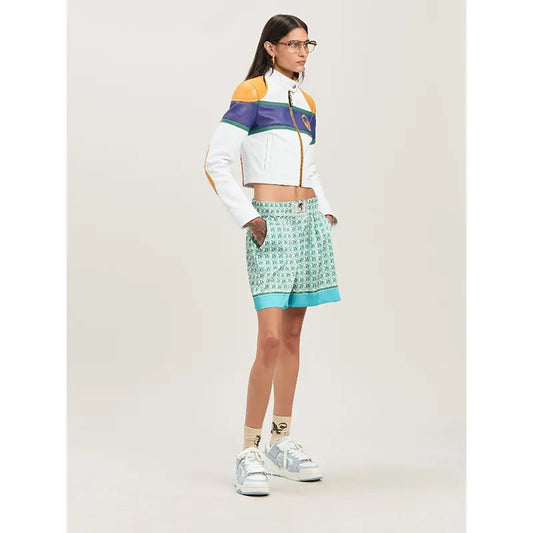 Palm Angels Racing Leather Jacket