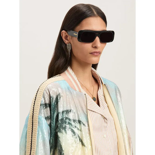 Palm Angels Sunrise Palm Sequins Bomber Jacket