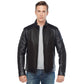 Men’s Real Black Leather Laser Jacket