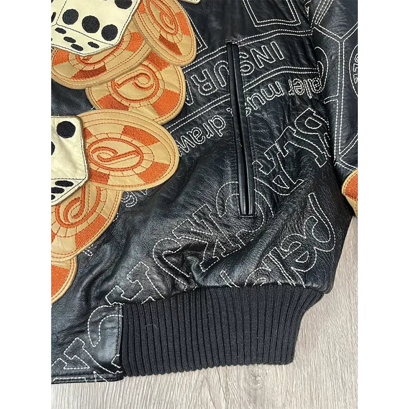 Pelle Pelle Dice Cards Leather Jacket