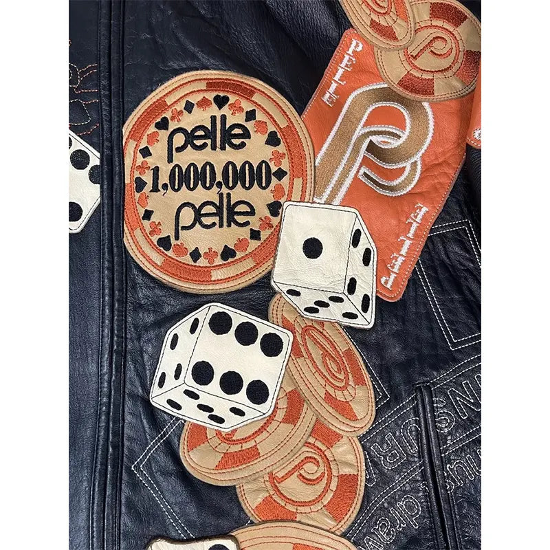 Pelle Pelle Dice Cards Leather Jacket