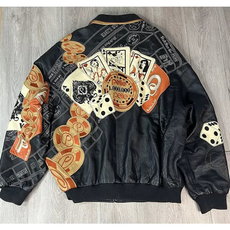 Pelle Pelle Dice Cards Leather Jacket
