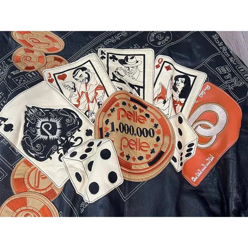 Pelle Pelle Dice Cards Leather Jacket