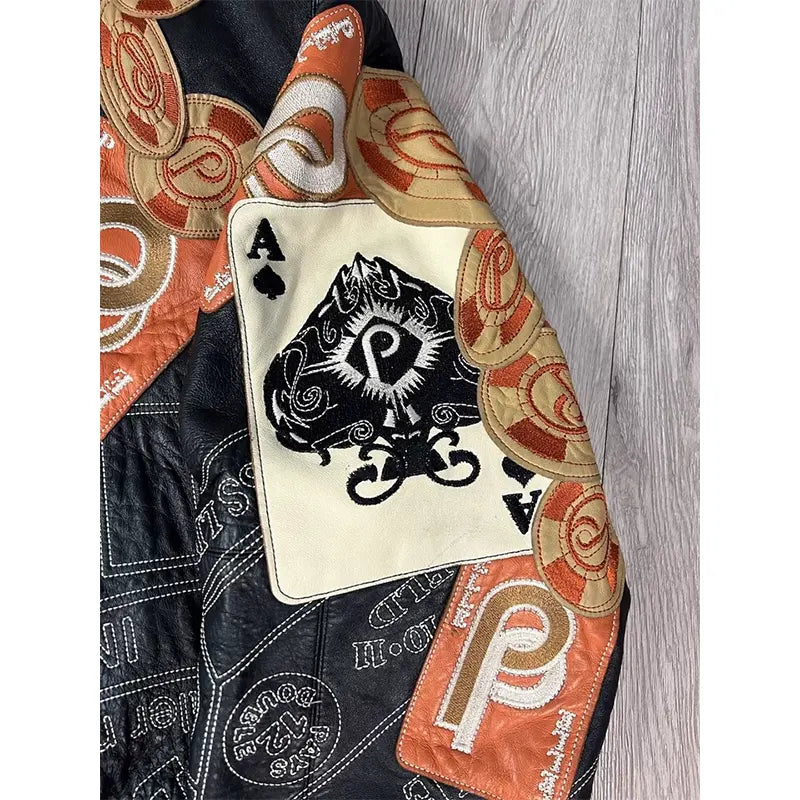 Pelle Pelle Dice Cards Leather Jacket