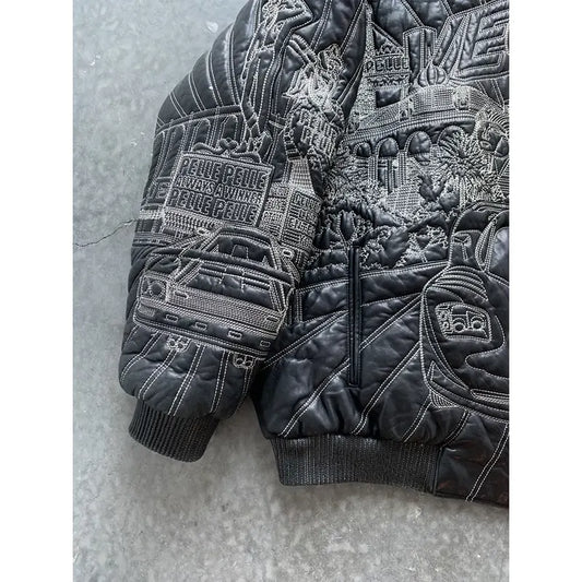 Pelle Pelle Las Vegas Embroidered Leather Jacket