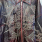 Pelle Pelle leather Rhinestone Studded Jacket