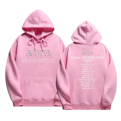 Pink Hoodie Aespa