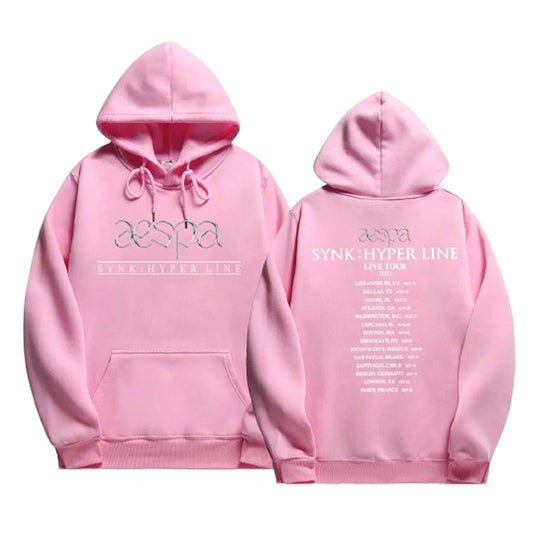 Pink Hoodie Aespa