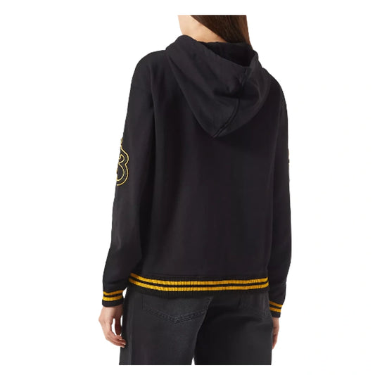Prada Logo-Patch Zip-Up Hoodie