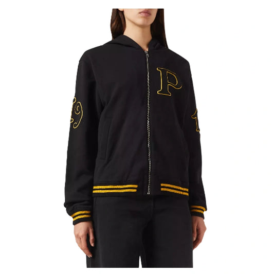 Prada Logo-Patch Zip-Up Hoodie
