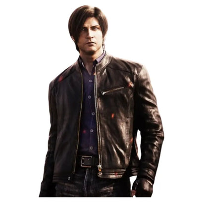 Resident Evil Infinite Darkness Leon Kennedy Leather Jacket