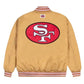 San Francisco 49ers GOLF WANG Satin Bomber Jacket