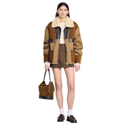 Sandro Shearling Jacket