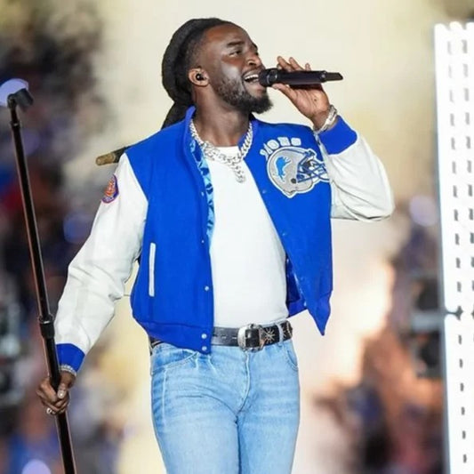 Shaboozey Detroit Lions Varsity Jacket
