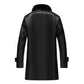 Men’s 3/4 Black Real Leather Coat