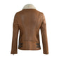 Jane B-3 Aviator Sheepskin Bomber Jacket