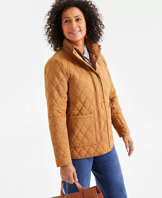 Style & Co. Women’s Quilted Long Coat
