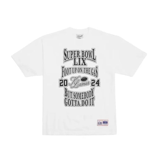Kendrick Lamar Super Bowl LIX Foot Up On The Gas T-Shirt