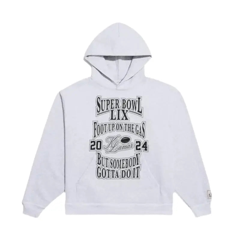 Kendrick Lamar Super Bowl LIX Foot Up On The Gas Hoodie