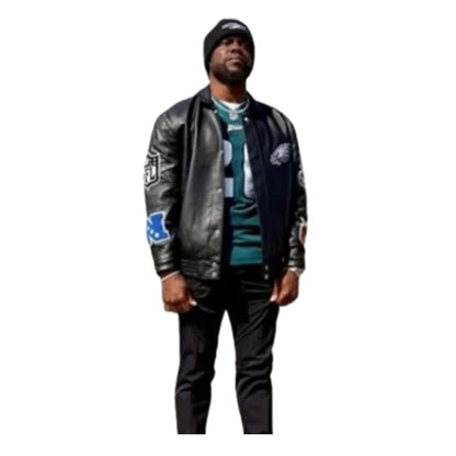 Super Bowl LIX Kevin Hart Leather Jacket