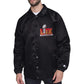 Super Bowl LIX Starter Black Coaches Varsity Jacket