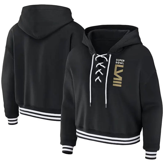 Super Bowl LVIII Lace-Up Pullover Hoodie