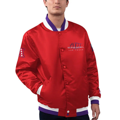 Super Bowl LVIII Starter x MSX The Fountain Satin Jacket