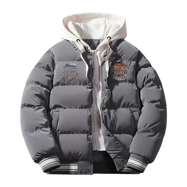 TJAZFJPA Mens Down Jacket Hoodie