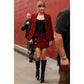 Taylor Swift Red Tweed Blazer