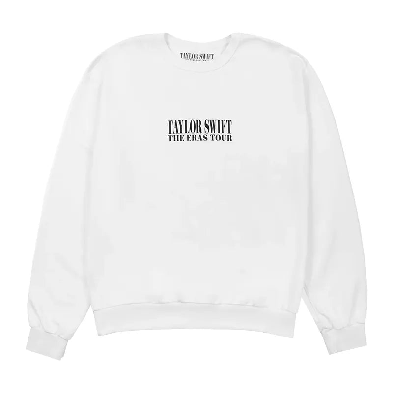 Taylor Swift The Eras Tour White Crewneck
