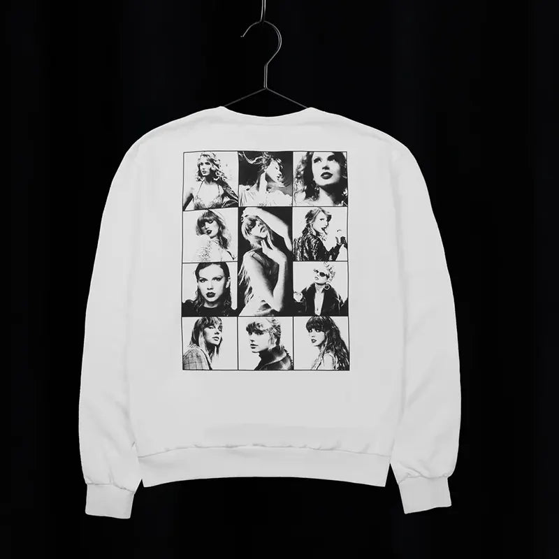 Taylor Swift The Eras Tour White Crewneck