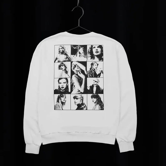 Taylor Swift The Eras Tour White Crewneck
