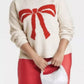 The Today Show Cara Sylvester White Bow Sweater