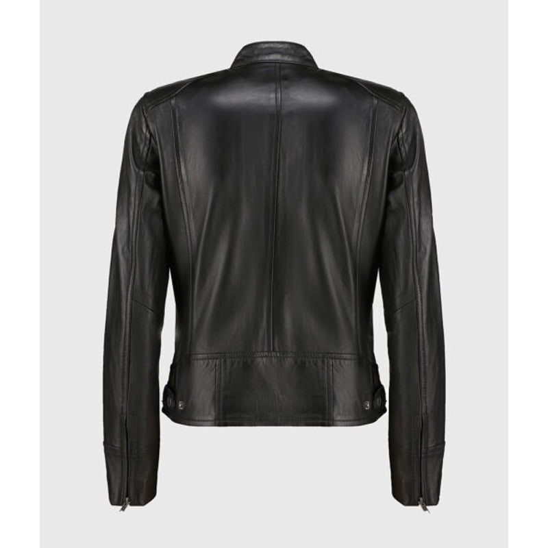 Women’s Black Biker Leather Jacket