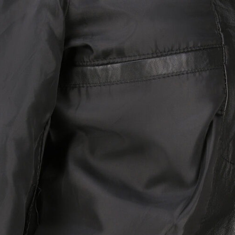 Women’s Black Biker Leather Jacket