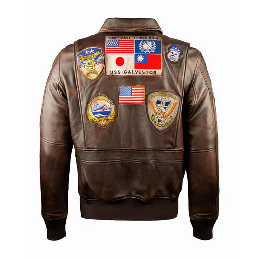 Top Gun Vintage Official Signature Series Leather Jacket