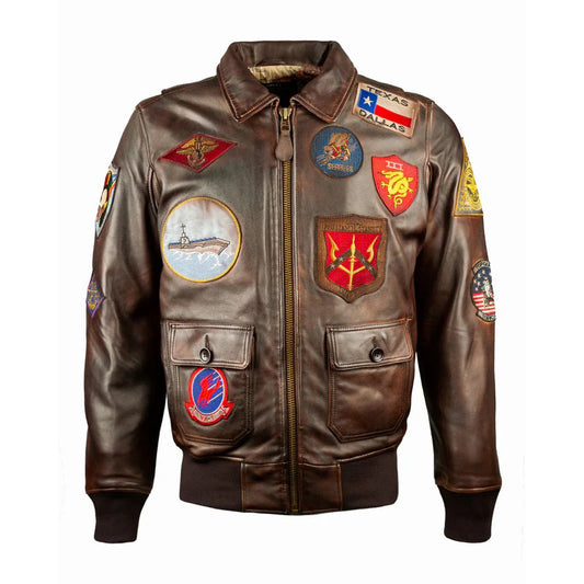Top Gun Vintage Official Signature Series Leather Jacket
