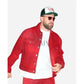 Travis Kelce NYC Date Red Jacket