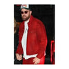 Travis Kelce NYC Date Red Jacket