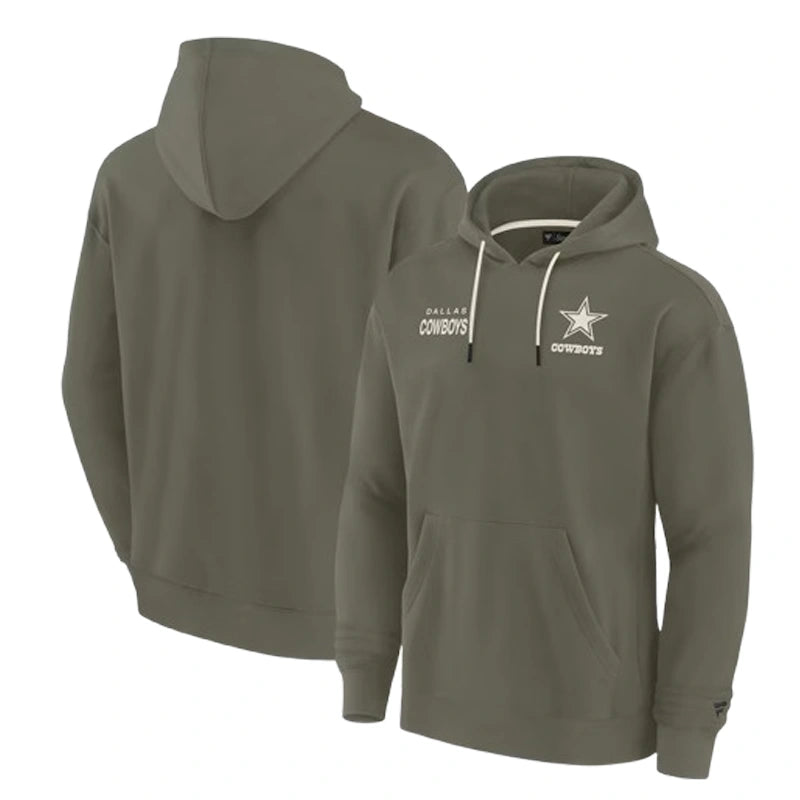 Unisex Fanatics Olive Dallas Cowboys Elements Pullover Hoodie