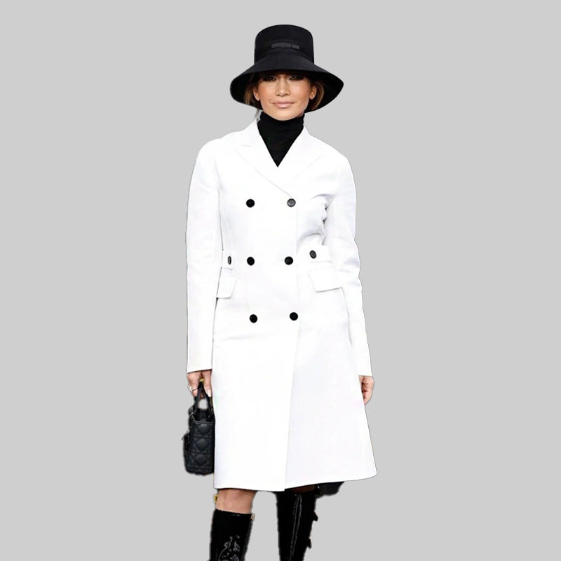 Unstoppable Premiere Jennifer Lopez White Coat