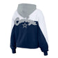 Women Erin Andrews Navy/White Dallas Cowboys Hoodie