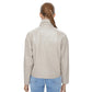 Women’s Real Beige Leather Coat