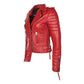 Womens Boda Style Quilted Red Jacket