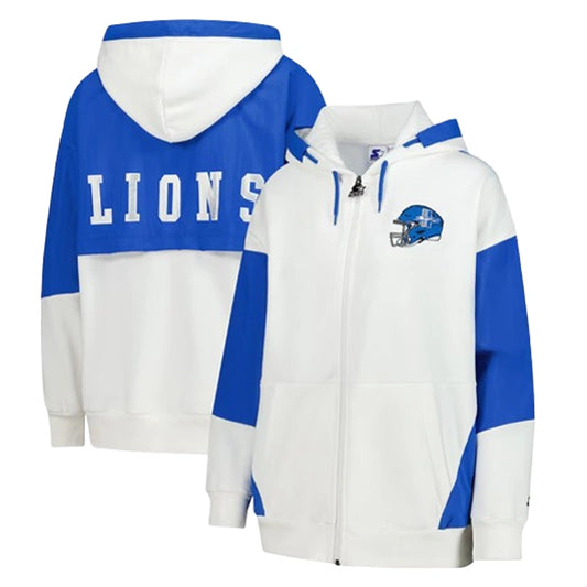 Women's Detroit Lions Starter White Hoodie